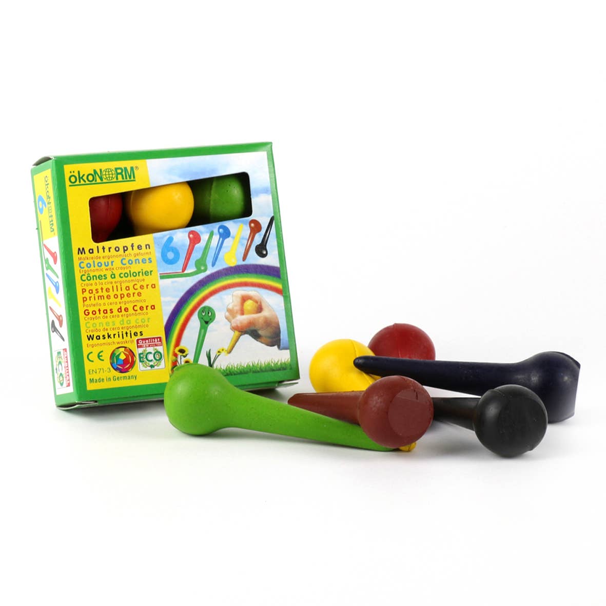 Gocce di pittura in cartone - 6 colori