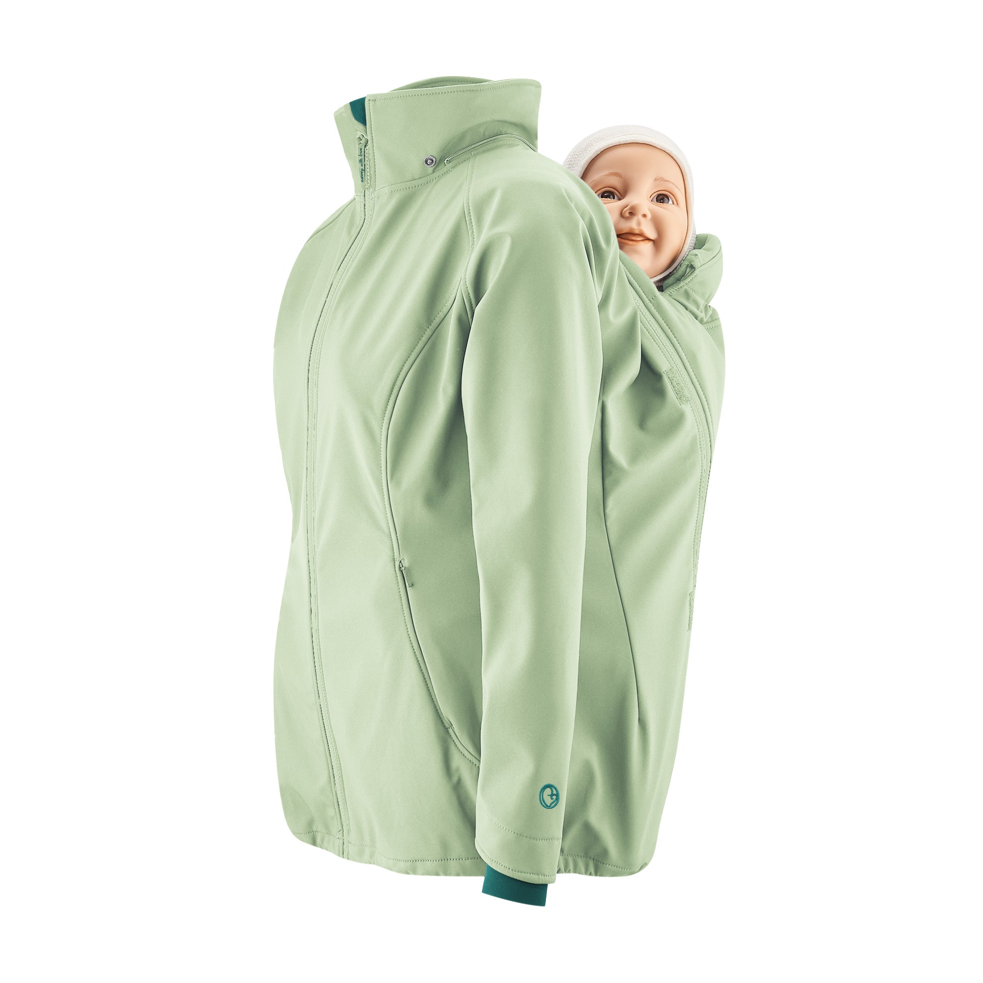 Giacca per portare Mamalila Softshell 3 in 1 // colore Mint