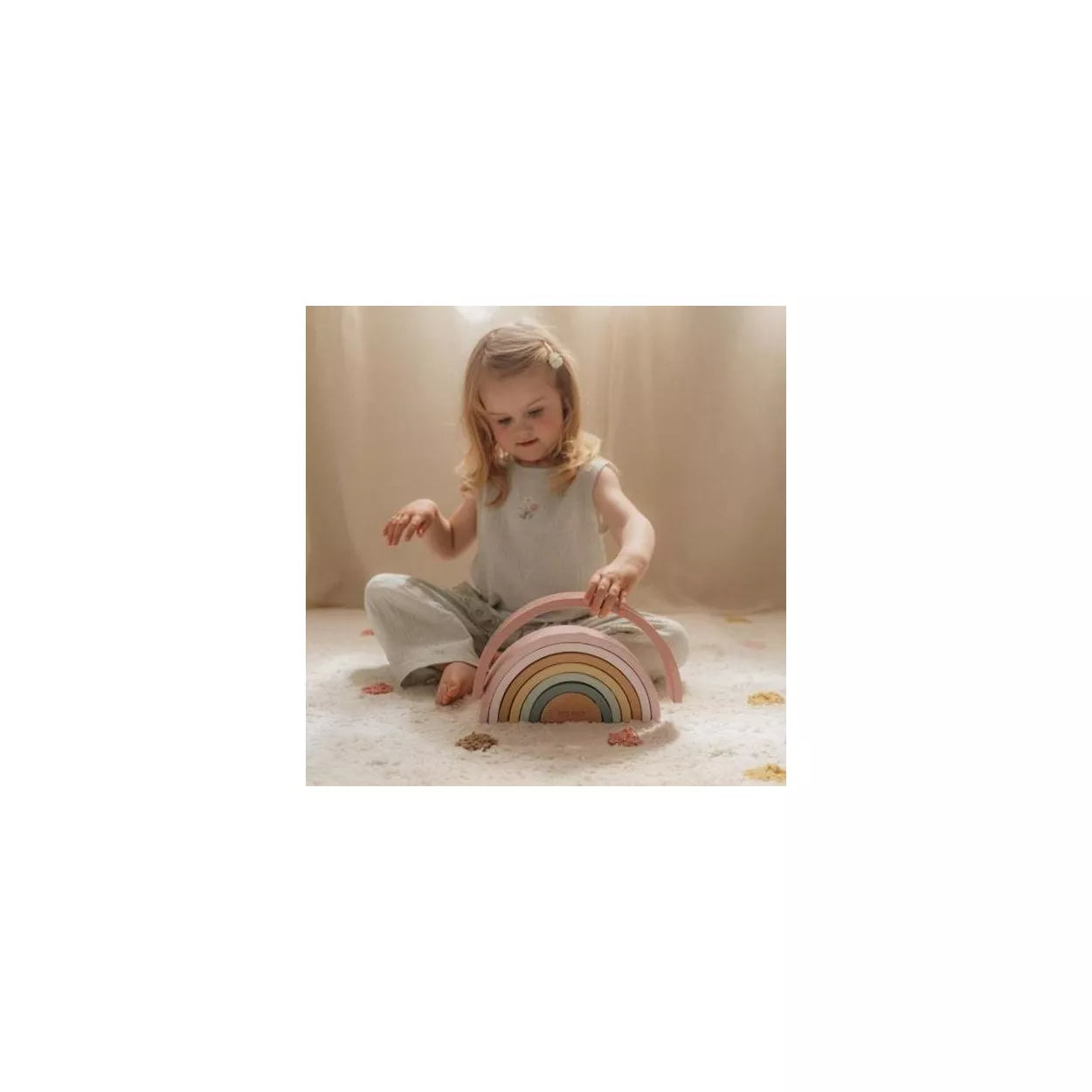 Arcobaleno in legno - rosa