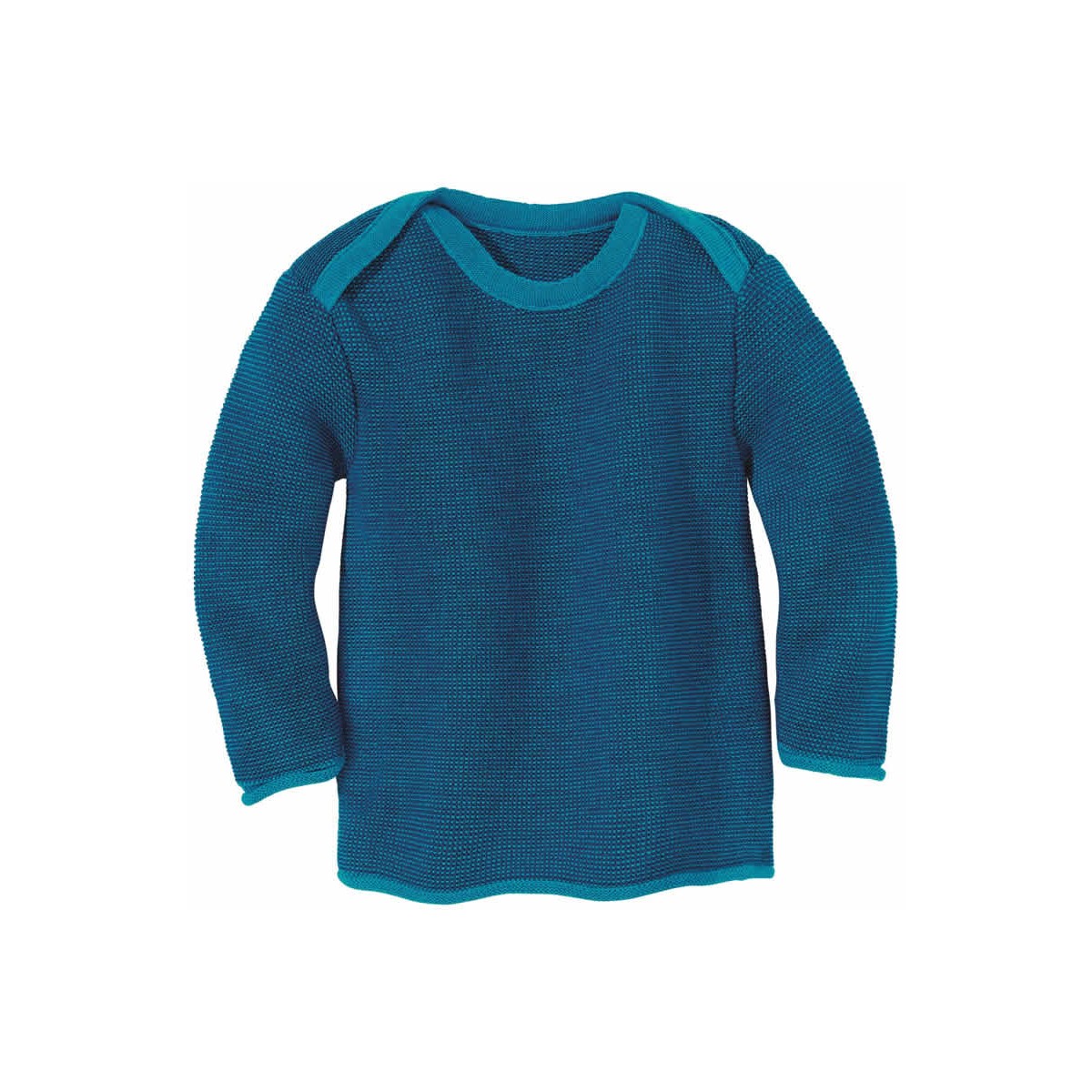 Maglioncino "melange jumper" in maglia di lana (0-3 anni) // Blau Marine