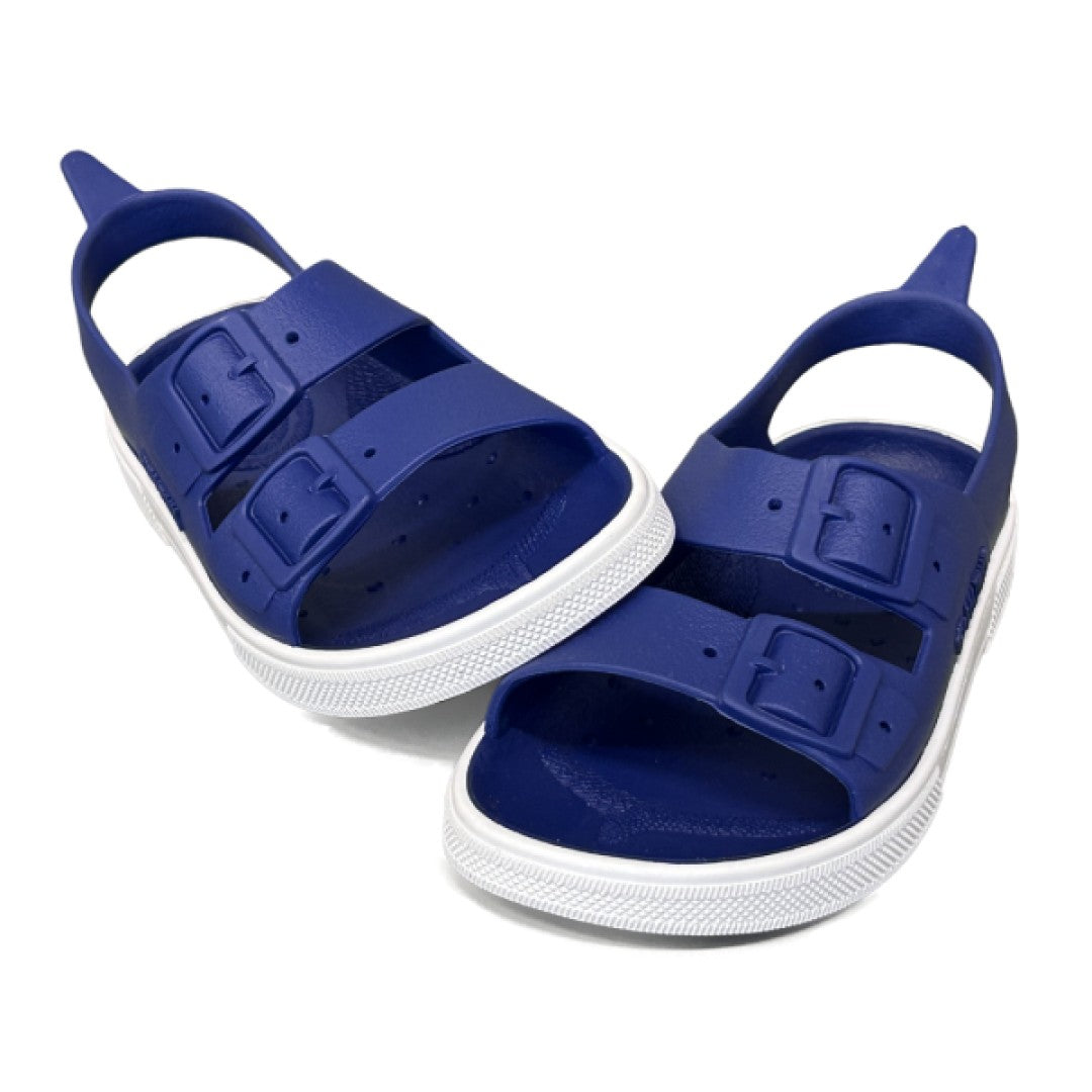 Boatilus Sandali in gomma (PVC riciclato) per Bambini - Irki Veg Cobalt/White – Estivi, Leggeri, Sostenibili