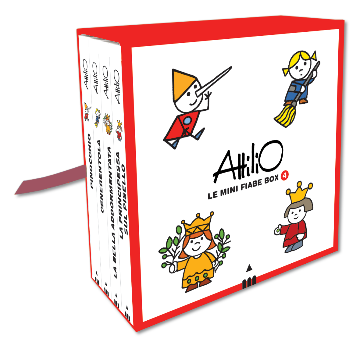 Libro Mini Fiabe Box 4 (rosso), di Attilio Cassinelli - Lapis