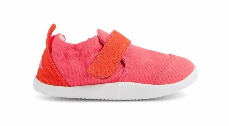 Scarpe primi passi BOBUX XPLORER GO ORGANIC - BQ Pink Lemonade Canvas