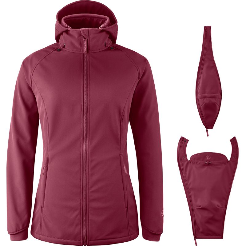 Giacca per portare Mamalila Softshell Fit 3 in 1 // colore Burgundy