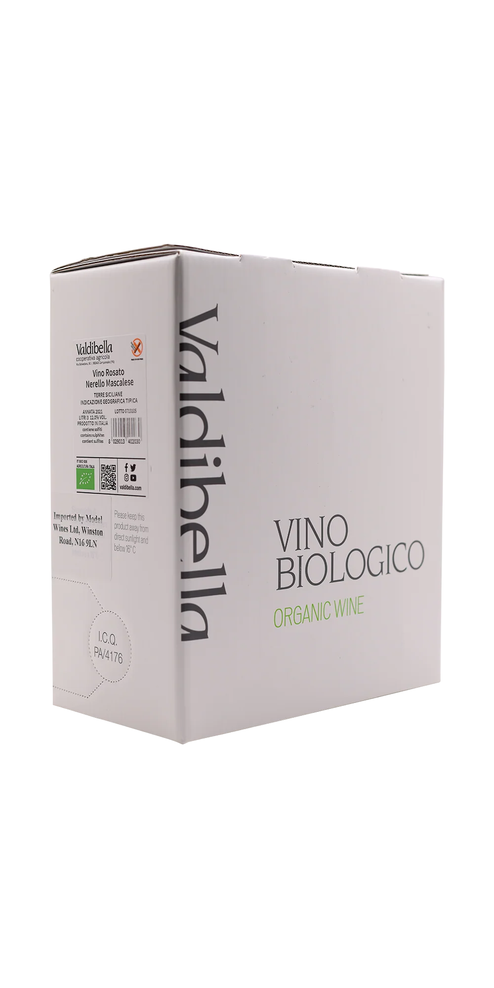 Vino Rosato Bag in Box 3L Valdibella –