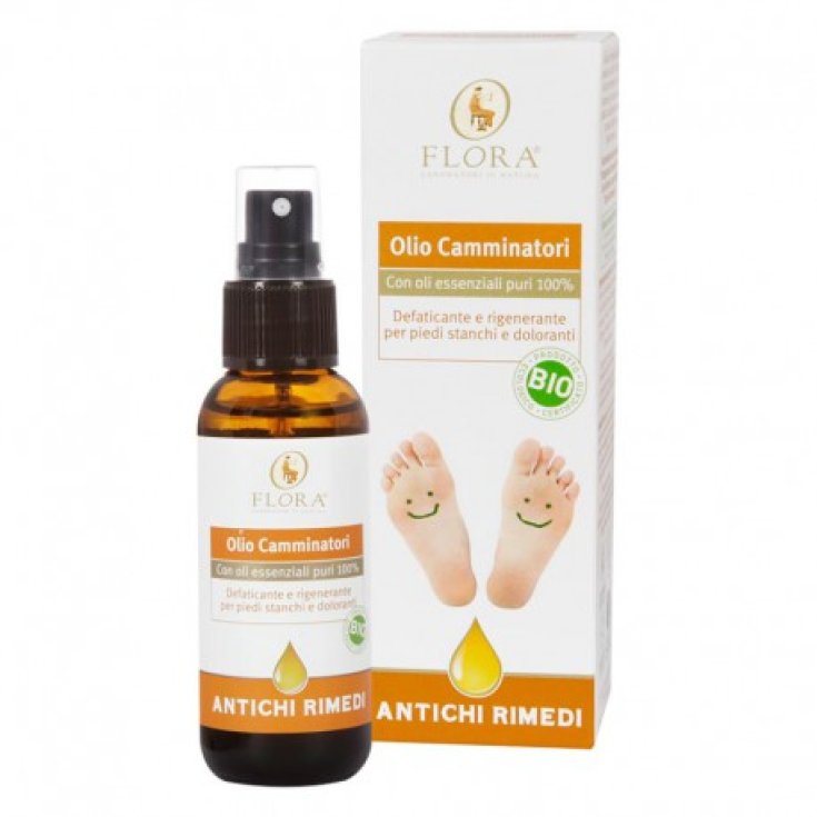 Olio Camminatori con Oli Essenziali Puri 50 ml - Flora