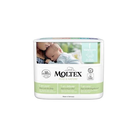 Pannolini monouso in cotone biologico -MOLTEX tg 1 (2-4 kg)