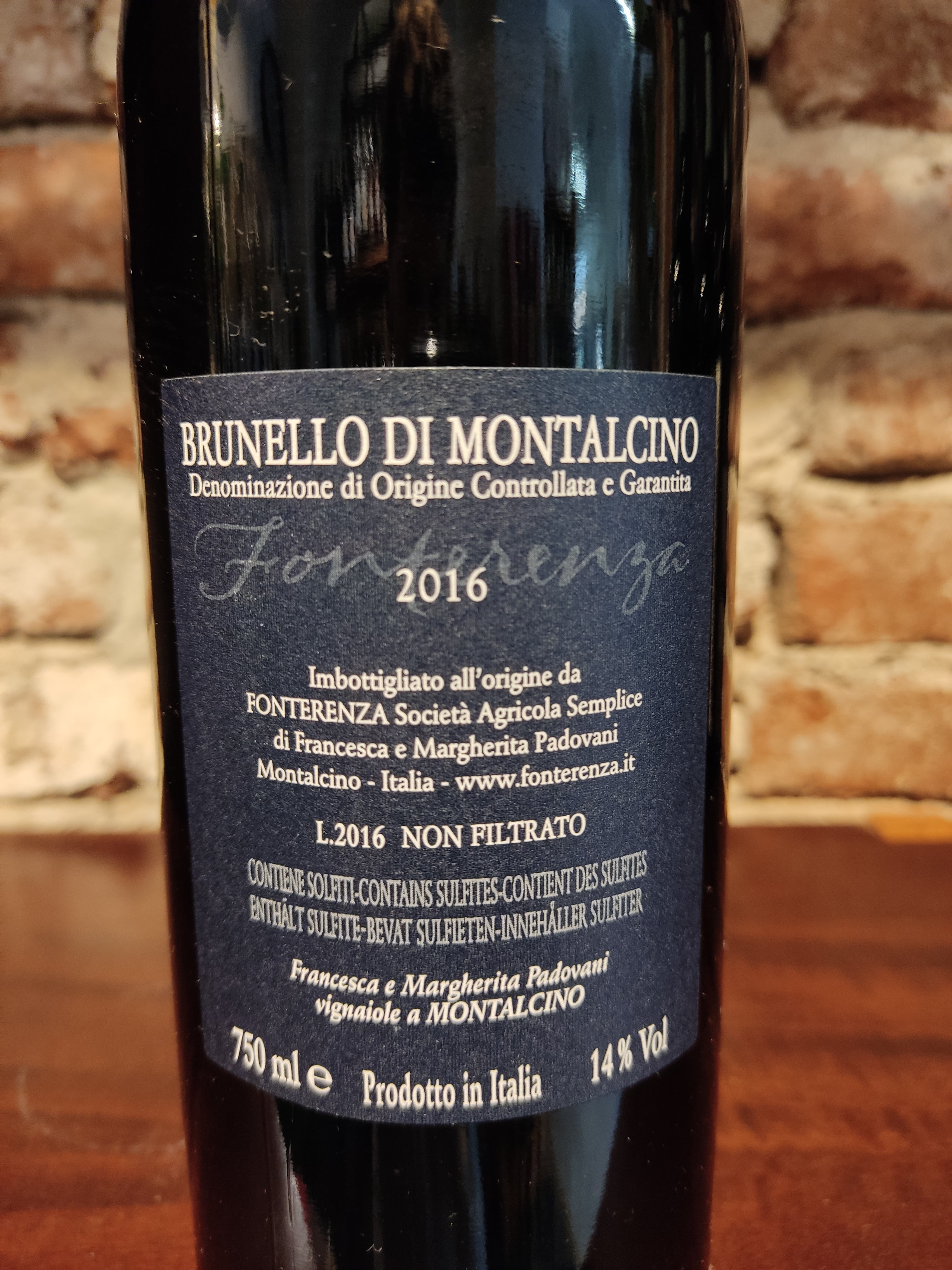Vino Brunello di Montalcino 2016, di Forterenza – 0.75 L