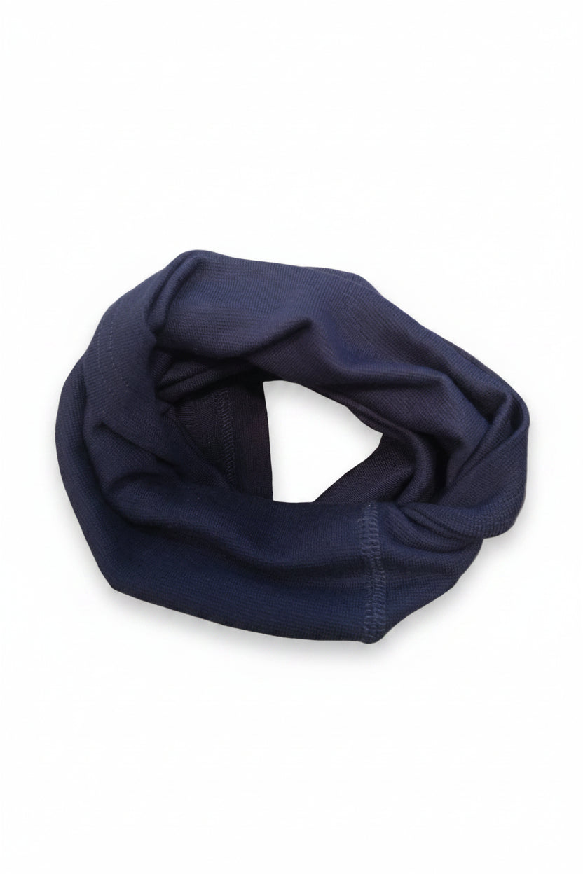 Scaldacollo in cotone per bambino e adulto / blu