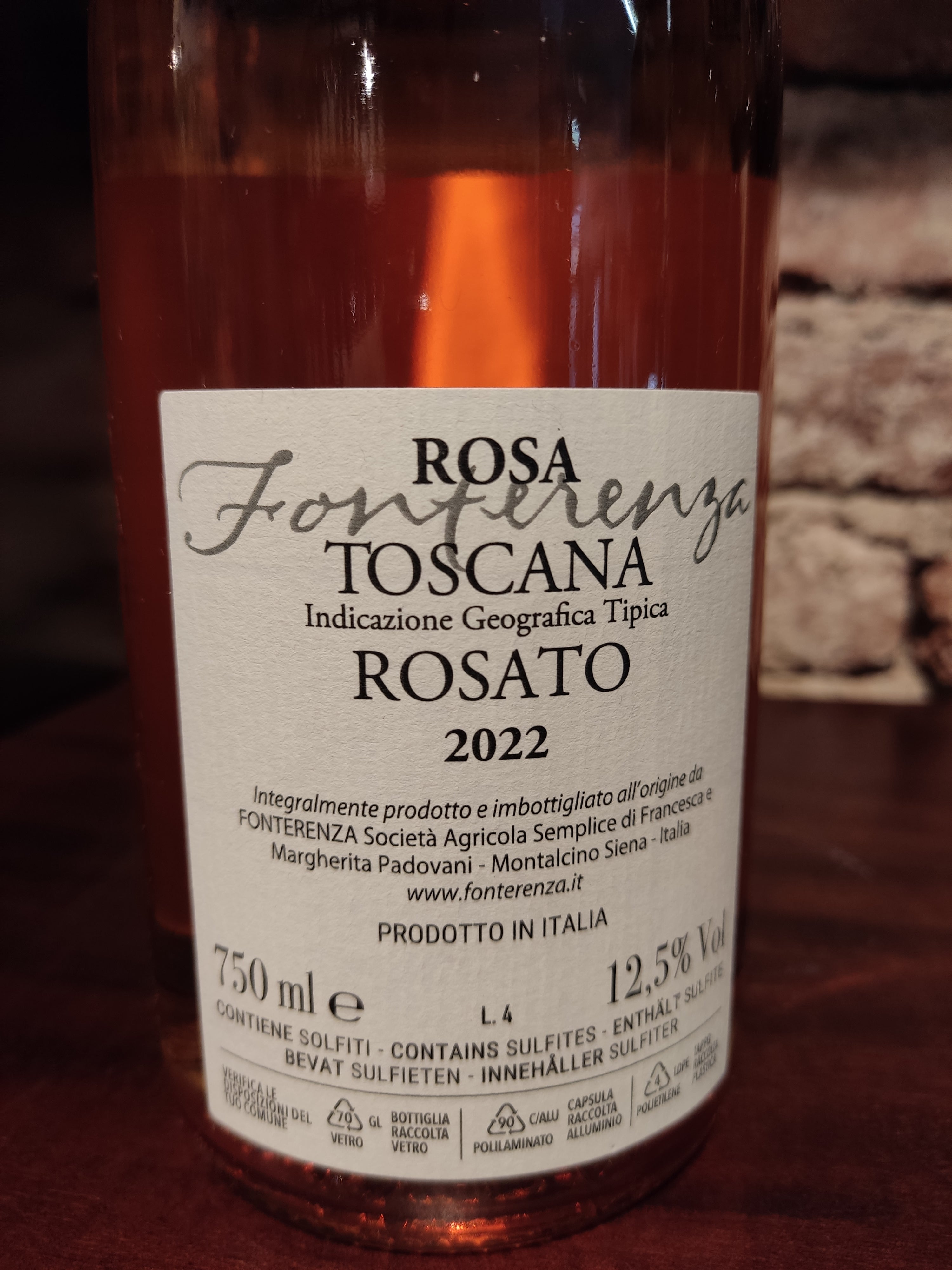 Vino Rosato Rosa di Forterenza – 0.75 L