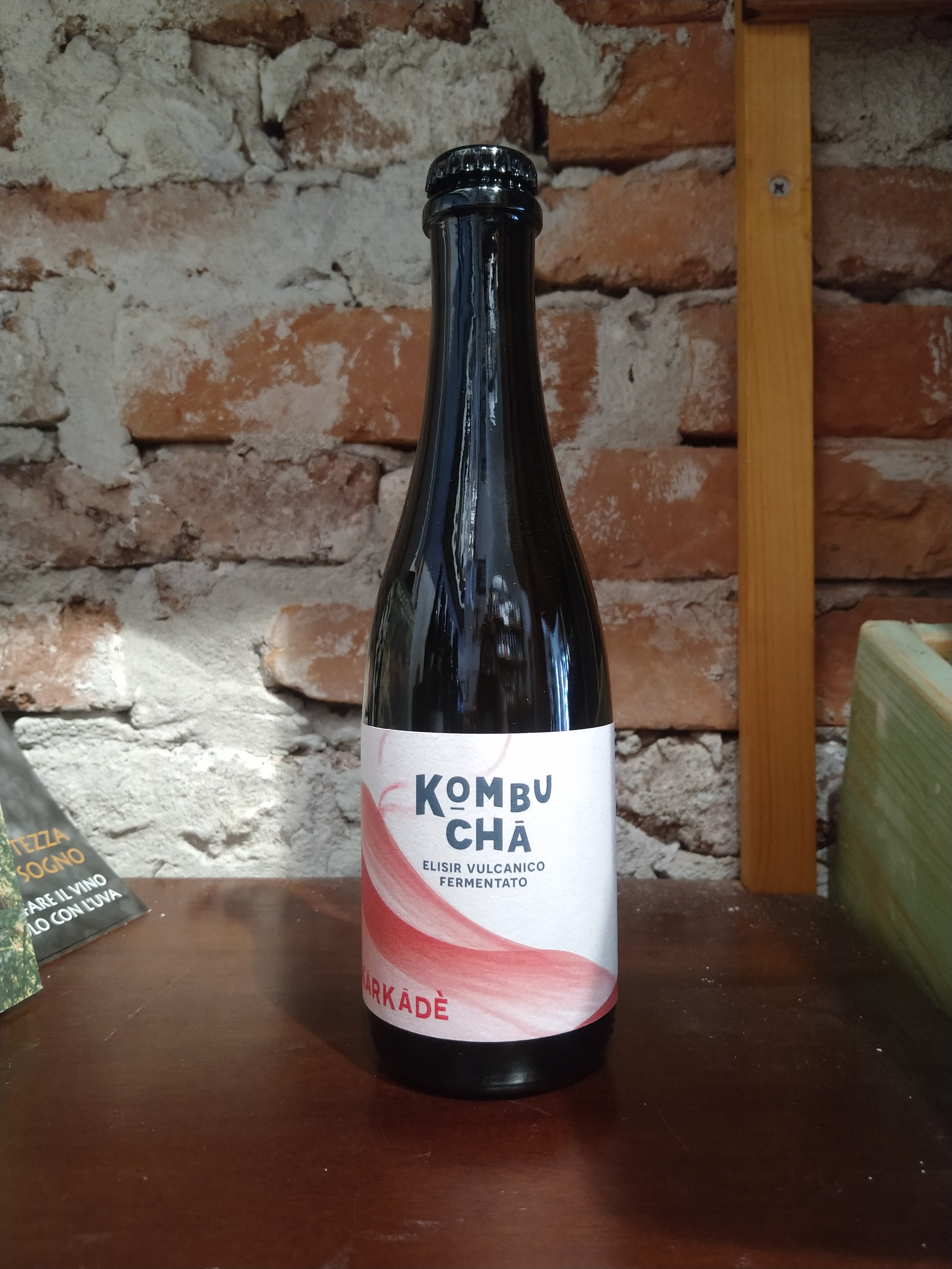 Kombucha Karkadè Elisir Vulcanico Fermentato  37.5 cl - Selvatica Lab