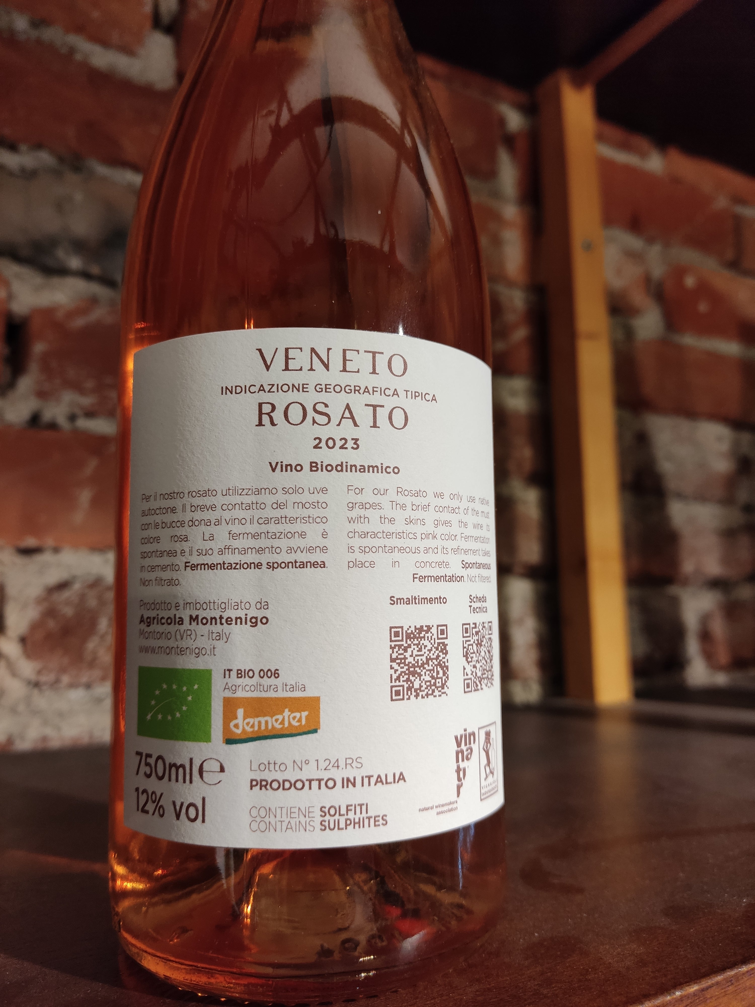 Vino Rosato La presa da piè - Montenigo