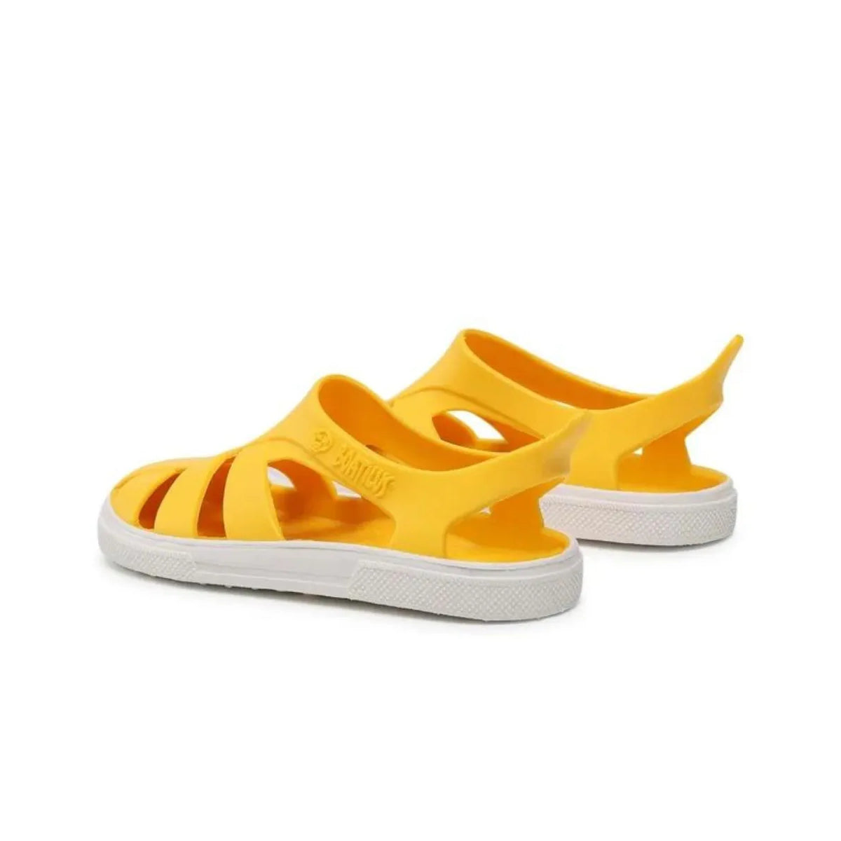 Boatilus Sandali in gomma (PVC riciclato) per Bambini - Bioty Yellow/ White – Estivi, Leggeri, Sostenibili