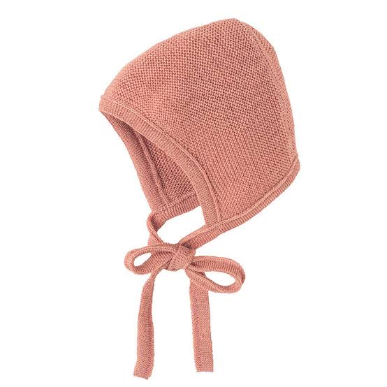 Cappellino in lana merino Disana - soft pink
