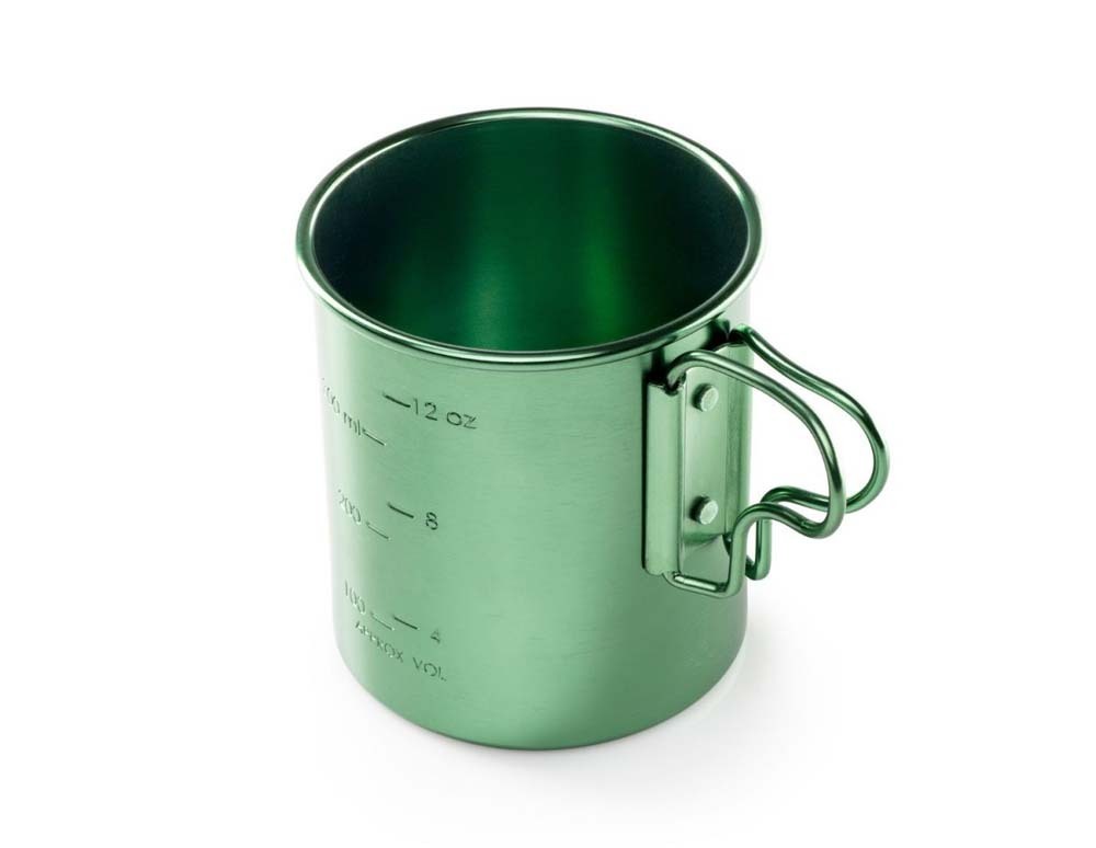 Tazza da campeggio leggera in alluminio Bugaboo 0,42L Verde - GSI