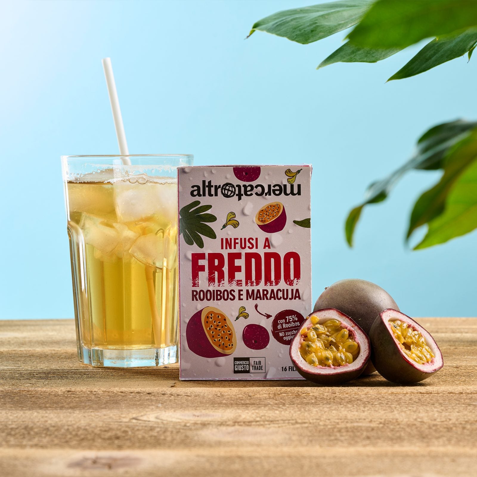 Infuso a freddo con Rooibos e Maracuja - 16 filtri - 40 g