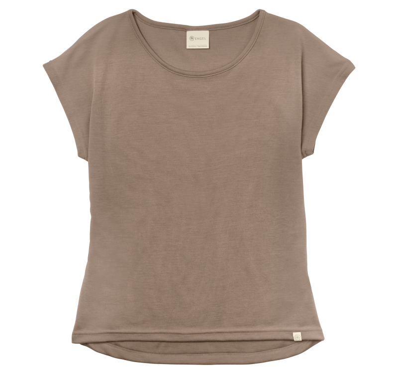 Maglia donna in lana merino e seta overcut shoulders - Engel