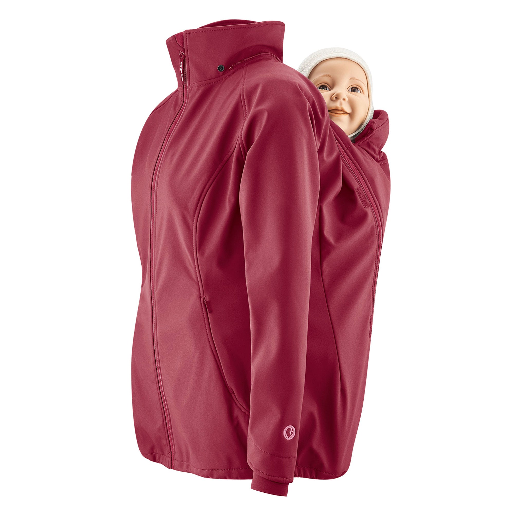 Giacca per portare Mamalila Softshell 3 in 1 colore  rosa